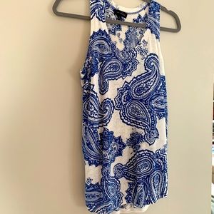 Paisley knit tank - size small
